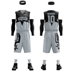 Meilleur prix Shorts de basket-ball d'été réversibles BSCI pour hommes Vêtements de sport imprimés avec logo personnalisé avec numéro d'équipe Laker Uniform - Product Image 1