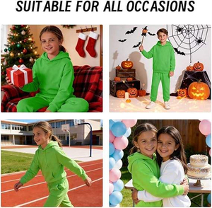 Ensemble de survêtement d'hiver pour enfants, en coton chaud, sweat à capuche décontracté en polaire, pantalon de jogging, motif 3D personnalisable, haute qualité, vente en gros - Product Image 5