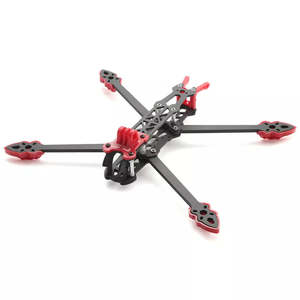 Mark4 7 pouces 295mm FPV Drone Cadre en fibre de carbone avec bras de 5mm et pièces d'impression rouge 180g - Product Image 6