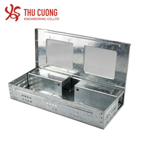 Piège à rats en métal lot de 10, souris avec couvercle transparent, anti-rongeur, Design Unique, vente en gros, non toxique, pour l'intérieur et l'extérieur
