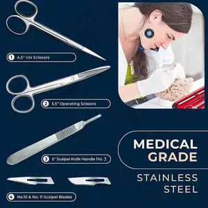 Altomme Instruments - Juego de Instrumentos Oftálmicos Profesionales para Microcirugía Ocular, Kit de Pinzas de Precisión, Autoclavables, Reutilizables, CE - Product Image 6