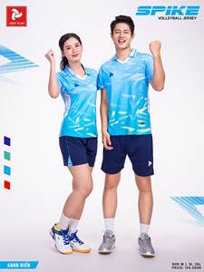 ชุดเสื้อวอลเลย์บอลสำหรับทั้งชายและหญิงชุดเสื้อเจอร์ซี่โพลีเอสเตอร์ระบายอากาศพิมพ์ลายถ่ายเทความร้อน100% - Product Image 2