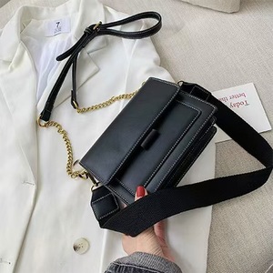 Bolso de moda para mujer, de cuero genuino, color sólido, pequeño, cuadrado, bandolera, textura PU, bolso de mano informal. - Product Image 3