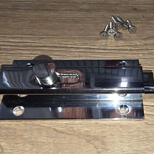 Loquet de sécurité robuste en acier inoxydable pour porte, tiroir et commode - Protection domestique/bureau - Product Image 1