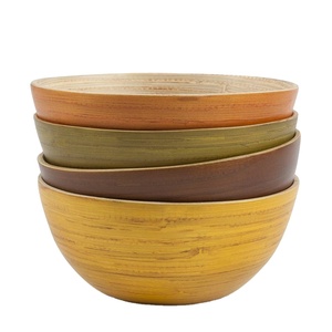 VENTA GRANDE 2025 CUENCOS DE BAMBÚ HILADO HECHO A MANO/CUENCOS DE ENSALADA DE BAMBÚ HILADOS/CUENCOS DE BAMBÚ Y CUCHARA PRECIO MÁS BARATO DE ECO2GO - Product Image 1