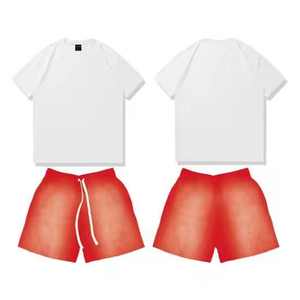 Conjuntos de Shorts Personalizados para Hombre, Logotipo Personalizado, Conjunto de Dos Piezas a Juego para Hombre, Conjunto de Verano de 2 Piezas, Conjuntos de Camiseta para Hombre - Product Image 4