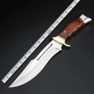 Couteau de chasse de poche en acier Damas forgé à la main sur mesure OEM avec manche en bois, qualité industrielle - Product Image 5