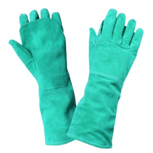 Guantes de Soldadura de Cuero Vacuno, Doble Palma, Resistentes, para Trabajo Pesado, Impermeables, Antideslizantes, Dedos Completos, Unisex, para Exteriores - Product Image 4