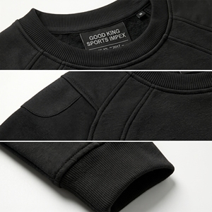 เสื้อสเวตเชิ้ตผู้ชายทรงปกติ คอวี ผ้าฝ้ายฟลีซ 400 กรัม ถักทอสำหรับฤดูหนาว ขายส่ง ปักโลโก้ด้านหน้า สวมหัว สไตล์ลำลอง - Product Image 4