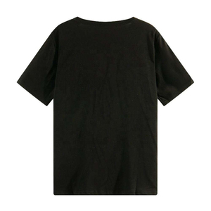 เสื้อยืดผู้หญิงทรงปกติ สวมใส่สบาย ระบายอากาศได้ดี ป้องกันรังสียูวี แห้งเร็ว ตกแต่งด้วยคริสตัล แขนสั้น ผ้าฝ้ายนุ่ม - Product Image 2