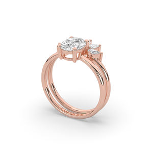 Anillo de Diamante Ovalado Brillante de 2.41 Quilates en Oro de 10KT, Diseño Minimalista Único, Ligero, Anillo de Boda, Venta al Por Mayor - Product Image 4