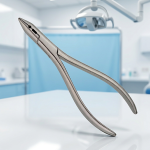 Pince de pliage et de coupe manuelle universelle orthodontique en acier inoxydable de haute qualité pour fil de guidage dentaire, 15 cm, ergonomique, Classe I - Product Image 4