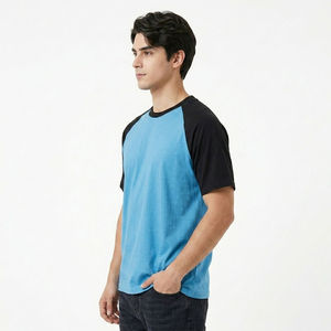 Camiseta Casual de Hombre con Logo Frontal, Corte Regular, Cuello Redondo, Transpirable, de Secado Rápido, Tejido de Poliéster/Algodón, Estilo Urbano - Product Image 3