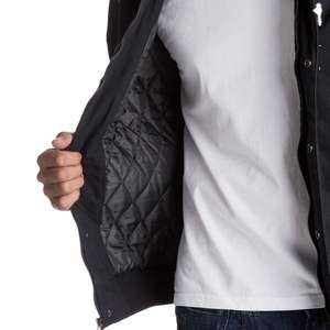 Chaqueta Varsity Negra para Hombre, Cuello Alto, Transpirable, de Secado Rápido, con Diseño a Rayas, Talla XXL, con Cierre, para Actividades al Aire Libre - Product Image 4