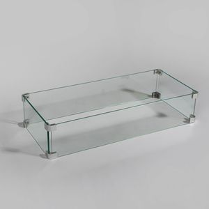 Vetro GL5101 protezione del vento per il fuoco pozzi parabrezza per le caratteristiche del fuoco all'aperto - Product Image 1