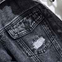 Veste en jean pour hommes, style slim fit, pour adolescents et garçons, vente en gros