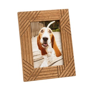Elegant Scalloped Wooden Photo <b>Frame</b> with Beaded Border Tabletop <b>Picture</b> Holder for Farmhouse Home and Modern Desktop Decor - Product Image 5