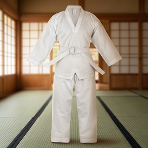 Uniformes de Taekwondo Unisexe à Col en V Extensible Personnalisables en Coton et Polyester pour Adultes – Vêtements de Sport OEM en Gros - Product Image 2