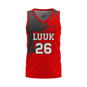Camiseta de Baloncesto Personalizada con Cuello en V, Logotipo Frontal Personalizado, Sin Mangas, Absorbente de Humedad, 100% Poliéster Sublimado - Product Image 5