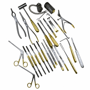 Juego de Instrumentos de Cirugía Plástica para Rinoplastia Akramed Surgical de 46 Piezas, Chapado en Oro, Acero Inoxidable, Certificado CE ISO13485 - Product Image 1