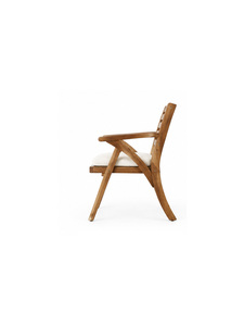Chaise de salle à manger en bois écologique au design moderne avec accoudoirs, pour la maison, les appartements et l'extérieur - Product Image 4