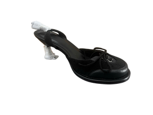Lace-up Formal Ankle Strap Pointed <b>Toe</b> <b>Mules</b> with PU Upper Lightweight Breathable Lining All Seasons High Heel - Product Image 5