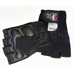 Gants de musculation professionnels noirs solides avec rembourrage amélioré de la paume |   Poignée antidérapante de qualité supérieure pour un équipement de musculation ultime - Product Image 6