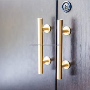 Tirador de metal para puertas de armarios de madera pesados, que ofrece una resistencia duradera, estilo moderno y funcional, mejora para el hogar. - Product Image 3