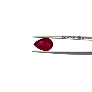 Rubis naturels de Bangkok, formes poire calibrées 9x12mm, pierres précieuses de rubis naturelles facettées en vrac pour la fabrication de bijoux, prêtes à l'emploi - Product Image 2