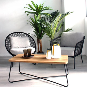 Fauteuil de loisirs en rotin durable, chaise d'extérieur en corde avec matériaux résistants pour la décoration de la maison et le mobilier de jardin - Product Image 6