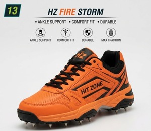 รองเท้ากีฬาคริกเก็ต HIT ZONE Elite รุ่นน้ำหนักเบา ทนทาน เย็บสองชั้น สำหรับฝึกซ้อมและการเคลื่อนไหวที่รวดเร็ว - Product Image 3
