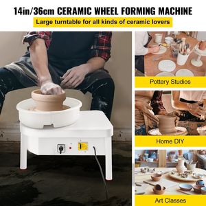 Tourne-poterie électrique 450W 36cm avec pédale pour adultes, machine de façonnage de poterie et d'argile DIY, pour poterie et émail artisanal - Product Image 2