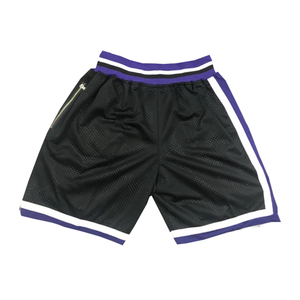 Pantalones Cortos Retro al por Mayor de Fábrica, Pantalones Cortos Deportivos con Rayas Blancas y Nombre de Equipo Personalizado para Hombre - Product Image 2
