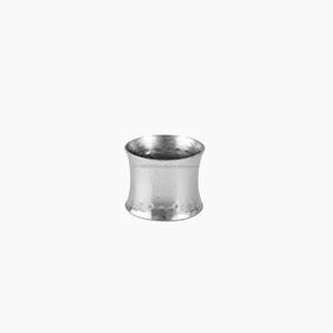 <b>Silver</b> Hammered Iron <b>Napkin</b> Ring Holder Handmade Serviette Ring for Wedding Party Table Decor - Product Image 1