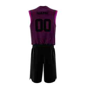 Ensemble de maillots de basket sublimés pour hommes, kit de shorts d'équipe personnalisés, vêtements de sport en gros, OEM ODM - Product Image 2