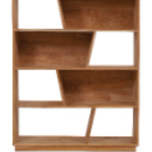 Meuble de rangement à 5 étagères de style minimaliste, grande capacité, ouvert, robuste, finition bois naturel, pour la décoration de la maison - Product Image 6