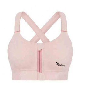 Private Label Women Plus Size Yoga Bra Gym Clothing front zip gym Sports Bra <b>Top</b> fitness - Product Image 4