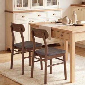 Set di 2 Sedie da Pranzo Grigie per Cucina e Soggiorno - Product Image 1