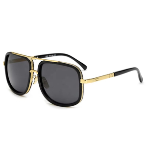 New Arrival Wholesale Brand Designer Custom Logo Fashion Women Square Vintage Metal Frame Mens Sun Glasses <b>Sunglasses</b> - Product Image 5