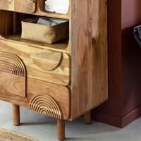 Colonne de salle de bain Vandana Ultra Elara en bois d'acacia