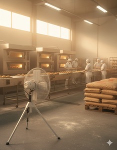 Venz Industrial Pedestal Tripod <b>Fan</b> F3-<b>18</b>" Grey Electric Energy Efficient for Industry & Outdoor Office Hotel & Household - Product Image 6