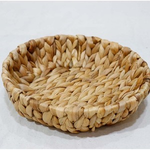 Plateau à eau pour jacinthe à un niveau, personnalisé, tressé à la main, écologique, moderne, multifonctionnel, boîte de rangement sur pied pour boissons, maison et bureau - Product Image 3