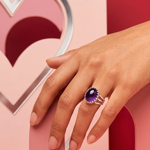 Amethyst <b>Ring</b> Sterling Silver Bezel Setting Natural Purple Oval Gemstone Handmade <b>Boho</b> Jewelry February Birthstone Gift - Product Image 5