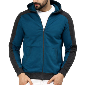 Sweat à capuche de haute qualité, épais, délavé à l'acide, 100% coton, style streetwear, coupe courte, broderie effet vieilli, fermeture éclair premium, hiver - Product Image 1