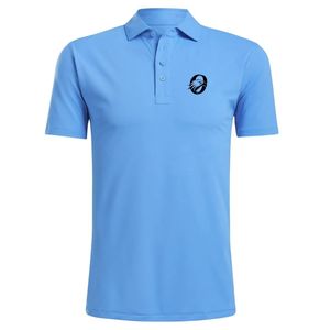 Polo de Golf de Manga Corta Azul Claro para Hombre, Prenda Deportiva Lisa, Ropa Cómoda para Prácticas de Golf al Aire Libre - Product Image 1