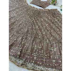 Lehenga Choli de Diseño con Múltiples Secuencias, Hermoso Traje de Fiesta para Ropa India y Pakistaní - Product Image 4