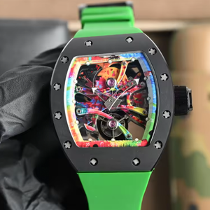 Reloj Mecánico de Lujo para Hombre, Deportivo, Redondo, de 41 mm, con Movimiento de Esqueleto de Acero Inoxidable Negro, Cristal de Zafiro, Alta Calidad, Ideal para Regalo - Product Image 1