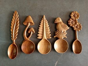Eco Friendly Wooden Spoon Set Natural Finish OEM Branding Bulk Production - Product Image 3