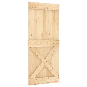 NARVIK 35.4 porta del fienile in legno massello di pino "x 82.7" bella porta artigianale - Product Image 2