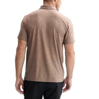 Chemise décontractée pour homme, respirante, durable, anti-rétrécissement, unie, boutons sur le devant, manches courtes, mélange coton/polyester, jersey